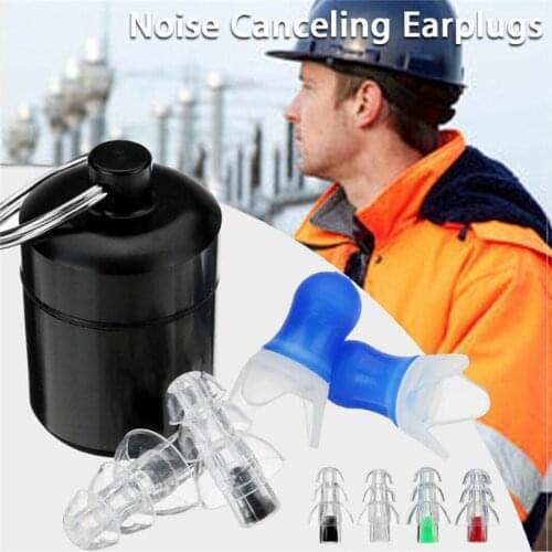 Silicone Ear Plugs For Sleep Safurance 2Pcs Noise Cancelling Earplugs Hearing Protection Reusable Concerts Musician Bar Drummer