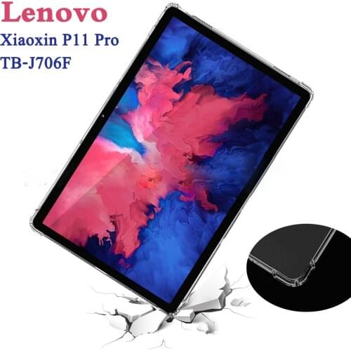 Silicon Case For Lenovo Xiaoxin P11 Pro 11.5'' TB-J706F J706N J706L 11.5 inch Clear Transparent Soft TPU Back Tablet Cover Capa