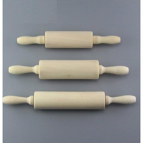 1Pcs Wood Clay Tool Solid Wood Rolling Mud Stick Roller Roller Stick Rolling Pin Rolling Pin Kneading Stick DIY Art Manual