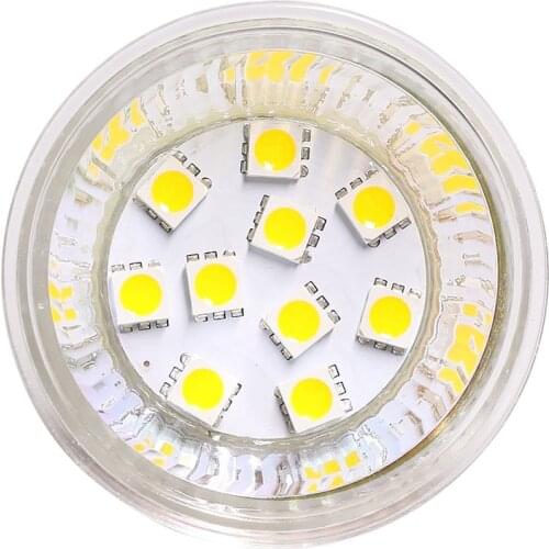 2pcs/lot Dimmable G4 Bulb MR16 10Led Bulb SMD Bulb BI-PIN Led Lamp Light 112V 24V White Warm White