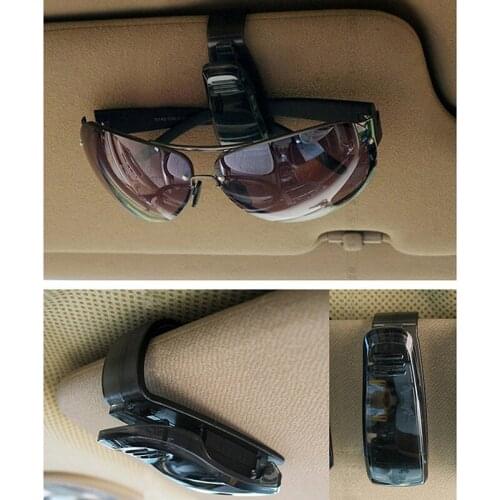 1PC Hot Sale Car Accessories Sun Visor Sunglass Eyeglasses Glasses Card Pen Abs Portable Clip Ticket Holder Stand