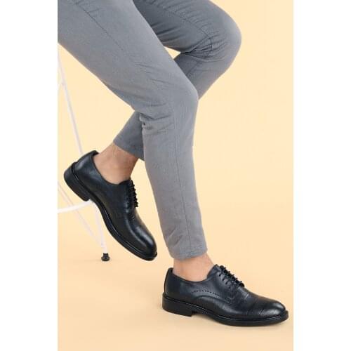 Ayakland 04-2 Everyday Leather Rubber Sole Men 'S Classic Shoes