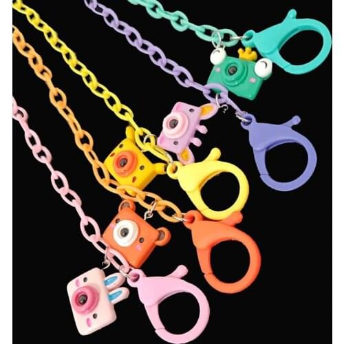 Anti-lost Mask Chain Cartoon Camera Adjustable Strap Necklace For Girls Glasses Long Chains Necklace Pendant Mask Cover Jewelry