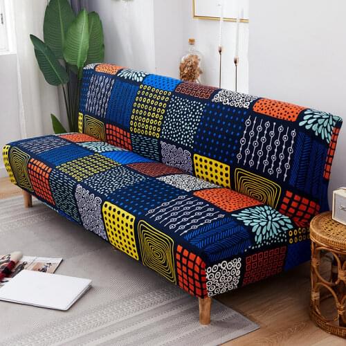 Without Armrest Sofa Bed Covers for Living Room 3 Seat Cushion Couch Stretch Sofa Slipcover Armless Futon Cover Anti-cat Scratch