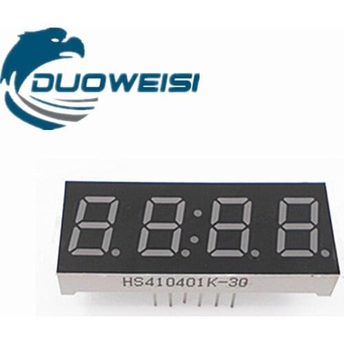 Digital tube 0.4 inches 4 digits common shade / common yang red highlight digital display tube clock