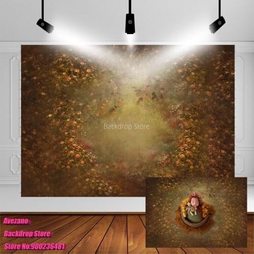 Avezano Photography Background Baby Shower Newborn Flower Vintage Portrait Backdrop For Photo Studio Photophone Photocall Decor
