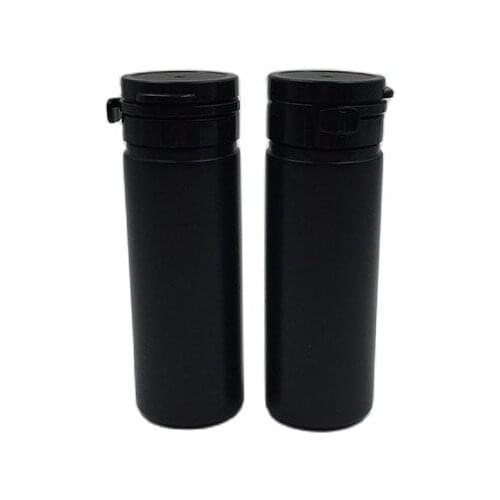 50 pcs Wholesale 60cc 2oz Black Pill Container with Pull-ring cap for Pills, Capsules, Candy, Vitamins