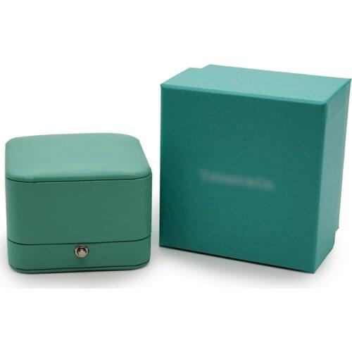 PU leather Peppermint Green jewelry organizer box,Ring/pendant/bangle/jewelry set/bracelet Christmas gift box