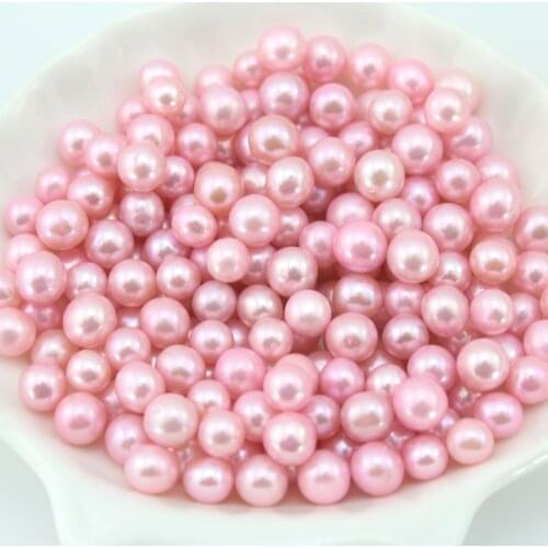 Wholesale!100Pcs/Lot Loose Pearl 23Colors Round Pearl Beads Natural Pearls Loose Beads For DIY Jewelry Making Necklace EE041