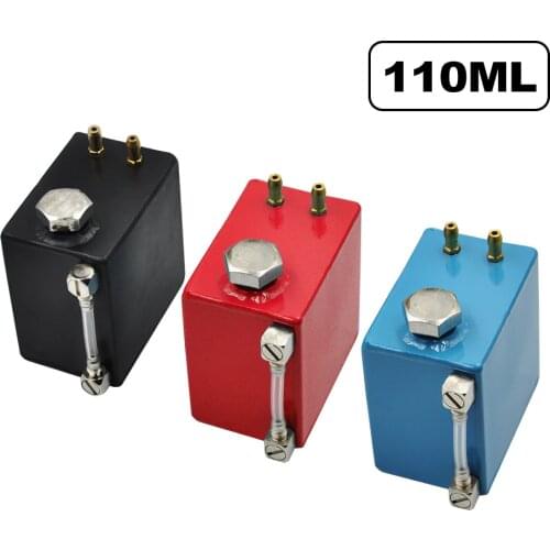 110ml Mini Fuel Tank Black/Red/Blue with oil quantity display For Gasoline Engine DIY RC Boat Tank Car Parts