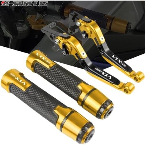 Motorcycle CNC Racing Grip Handle Grips Brake Levers Clutch For Honda Fury/VTX1300CX VTX1300 VTX 1300 CX 2009-2019 2018 2017