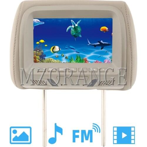 MZORANGE 7 inch TFT LED screen Car MP5 player Headrest monitor No USB NO SD card NO DVD Support AV/FM/Speaker/Car camera