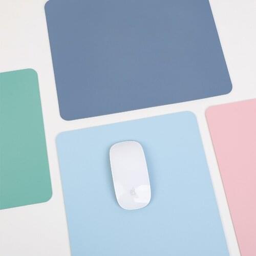Anti-slip Mouse Pad Waterproof Leather Gaming Mice Mat Scratch Resistant Simple Fashion Mousepad 26*21cm For Laptop PC MacBook