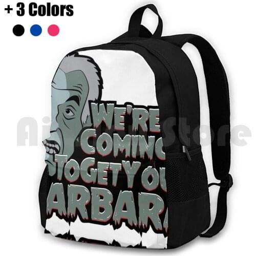 Coming To Get You Barbara!! Outdoor Hiking Backpack Riding Climbing Sports Bag Night Of The Living Dead Zombie Were Coming To