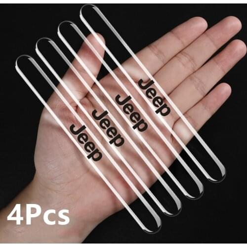 Car Door Edge Bumper strip Protective Film Scuff Stickers For Jeep Cherokee Compass Patriot Renegade Rubicon Wrangler