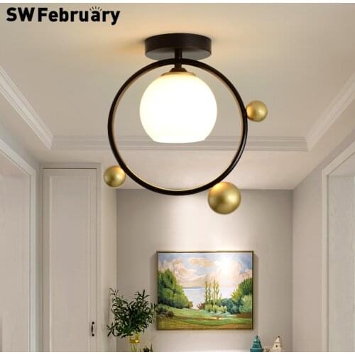 Nordic Corridor Ceiling Lights Hall Entrance Cloakroom Lamp Corridor Bar Balcony Lighting Creative Bird LED Chandelier