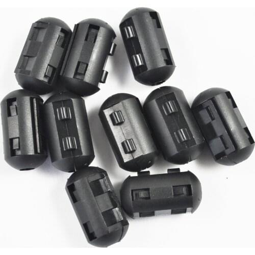 Promotion Wholesale UK 10 Pcs Movable Offset 5mm Inner Diameter Black Ferrite Core Ring