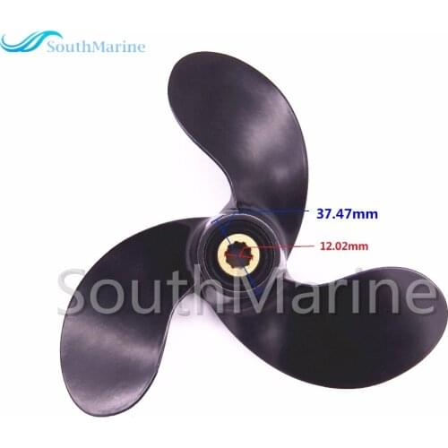 Aluminum Alloy Propeller for Suzuki 2.5hp DF2.5 outboard motors A520 7 3/8 x 5 3/8 58110-97JA0-019,10 splines