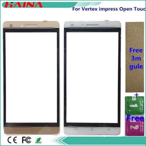 Sensor Touchscreen For Vertex impress Open Touch Screen Digitizer front glass panel sensor with 3M Tape