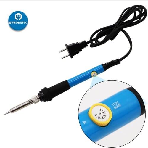 60W Universal 936 Electric Soldering Iron Heating Scraper for Mobile Phone CPU BGA Chip Glass Back Cover UV Glue Removing Tool