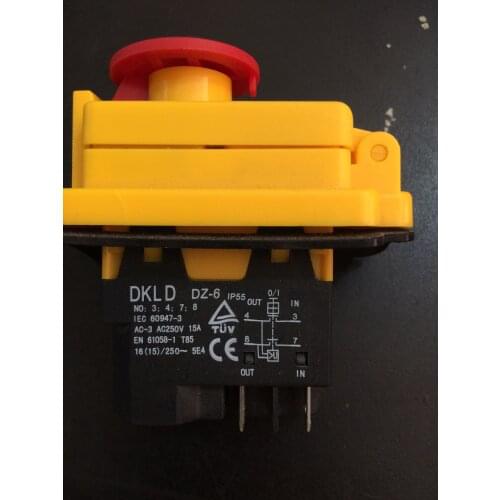 High quality electromagnetic starting switch DKLD DZ-6 IEC60947-3 EN61058-1 15A 4pins