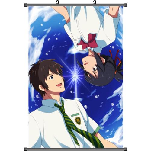 Japanese Anime Your Name Kimi no Na wa natori sayaka & Miyamizu Yotsuha Home Decor Wall Scroll Poster Decorative Pictures