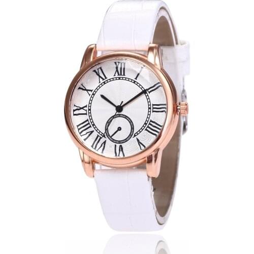 Popular Roman Ladies Watch Scale Fashion Ladies OL Belt Watch Foreign Trade Main Push Color Ladies Watch