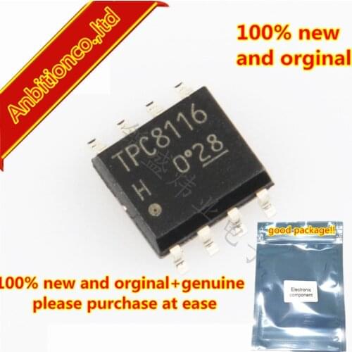 10pcs 100% new and orginal TPC8116-H TPC8116 SOP-8 High Efficiency DC DC Converter Applications in stock