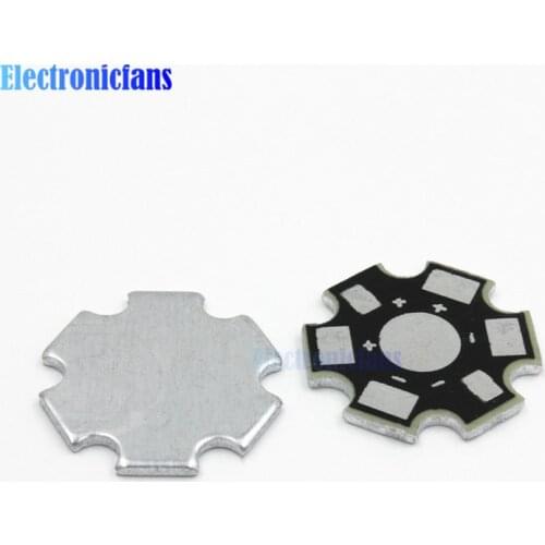 20PCS 20MM 1W 3W 5W high Power LED Universal Aluminum Plate Heat Sink Black CF