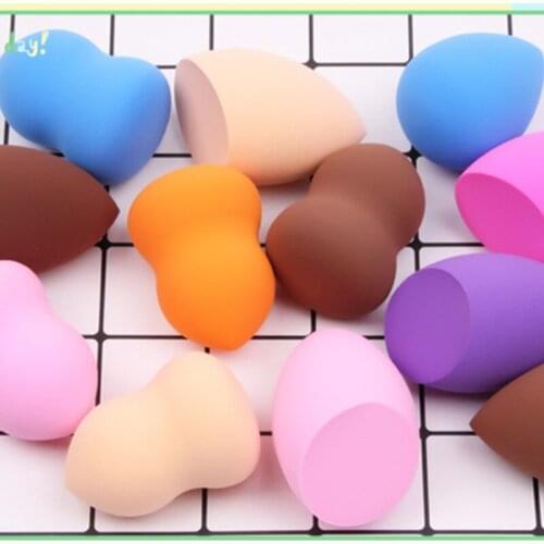 4pcs Makeup Sponge Cosmetic Puff Mixed Shapes and Colors Facial Liquid Foundation Base Powder Blending Tool