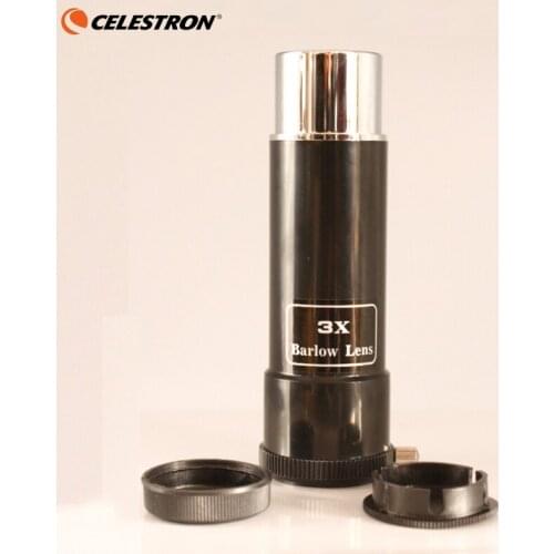 1.25 Inches 3X Astronomy Barlow Lens HD Plastic for 1.25" Standard Monoculars Astronomical Telescope Eyepiece Ocular Short Focus