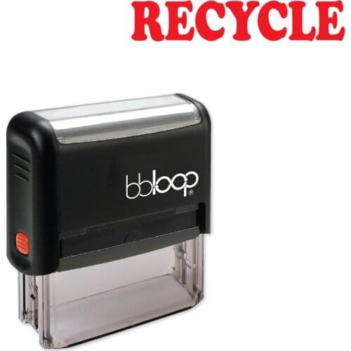 Bbloop "Recycle" Self-Inking Rubber Stamp