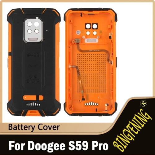 For Doogee S59 Pro Battery Case Protective Battery Case Back Cover + Fingerprint Cable + Microphone For Doogee S59Pro Phone
