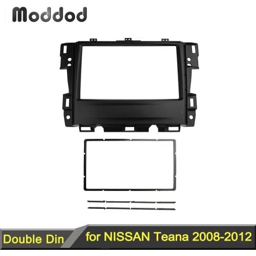 Double Din Fascia for NISSAN Teana 2008-2012 Radio DVD Stereo Panel Dash Install Trim Fascia Kit Face Surround Frame