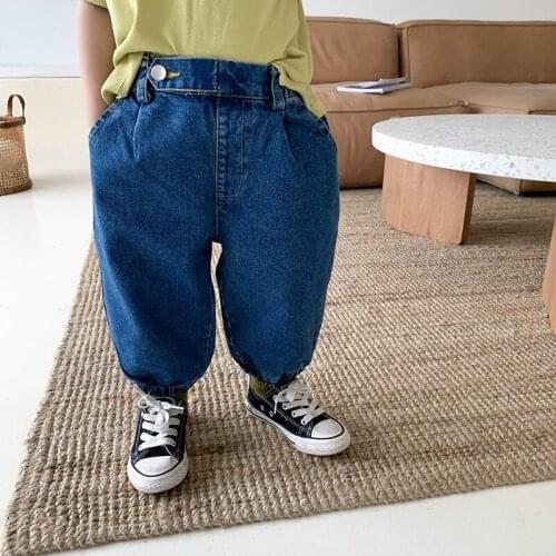 Boys Jeans 2020 Spring New Toddler Loose Harem Pants Childrens Bloomers Jeans Childrens Bloomers Jeans Girls Pants Jeans 2-7Y