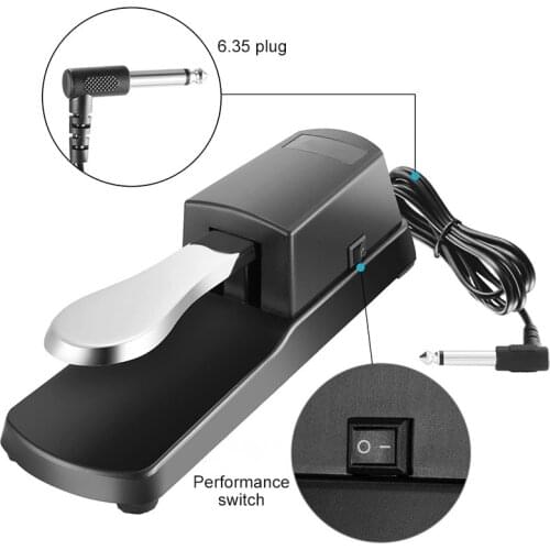 1pcs Electronic Piano Pedal Sustain Pedal Hand Rolled Piano Digital Keyboard Piano Pedal Keyboard Instrument Musical Instrument