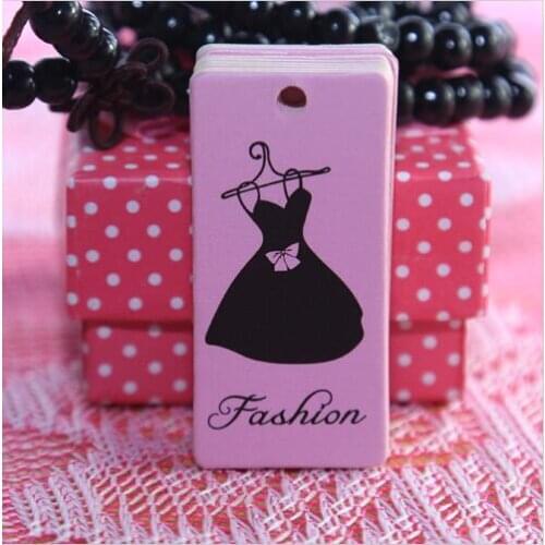 Clothing price tags custom die cut women dress garment hang tag printing/clothing printed Tag/clothing swing dress bags tags