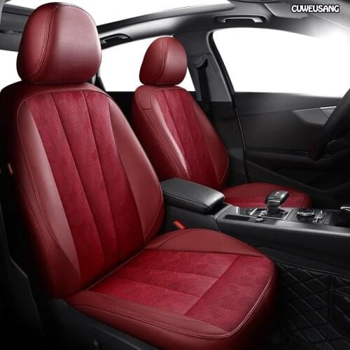 CUWEUSANG Custom Leather car seat cover For Renault Kadjar Koleos Megane II Laguna Latitude Fluence Scenic Captur Talisman seats