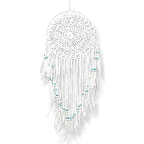 Lace Dream Catcher Bead Hanging Nordic Decoration Ornament Gift Colorful Craft Dreamcatcher Wind Chimes Art Pendant