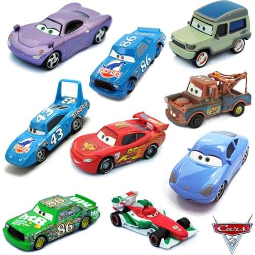 17 Styles Pixar Cars 2 Lightning McQueen Chick Hicks Mater 1:55 Scale Diecast Metal Alloy Modle Cute Toys For Children Gifts