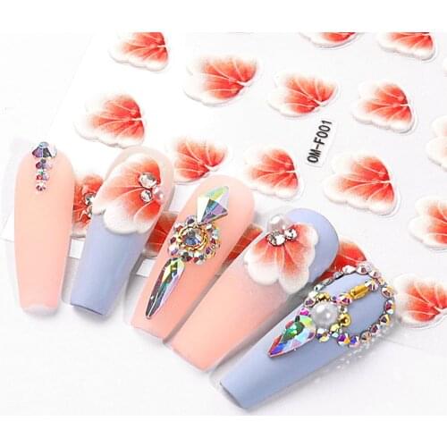 Manicure 5D Relief Sticker 5D Nail Sticker Beautiful And Elegant Manicure Home Nail Salon And DIY Nail Art Supplies