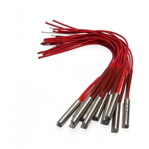 10pcs/lot 8.5mm x25mm/28mm/30mm/32mm/35mm Cartridge Heater Element Single End Mould Heating Resistance 50W/60W/70W