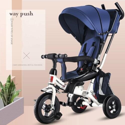 2020new Infant Tricycle Folding Rotating Seat Baby Stroller 3 Wheel Bicycle Kids Bikes Three Wheel Stroller Baby Trolley 6M-6Y