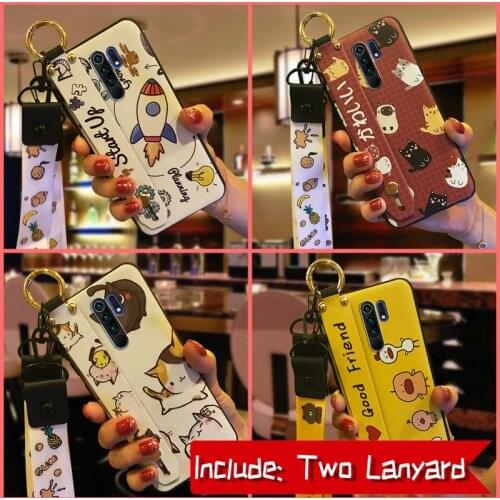 New Arrival Wrist Strap Phone Case For Xiaomi Redmi 9/Redmi9 Prime/Poco M2 Anti-knock Anti-dust
