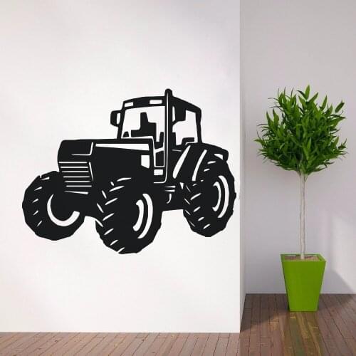 New Design Tractor Wall Decal Farm Home Decoration Farmer Vehicle Wall Sticker Removable Tractor Wall Vinyl Poster AY1595