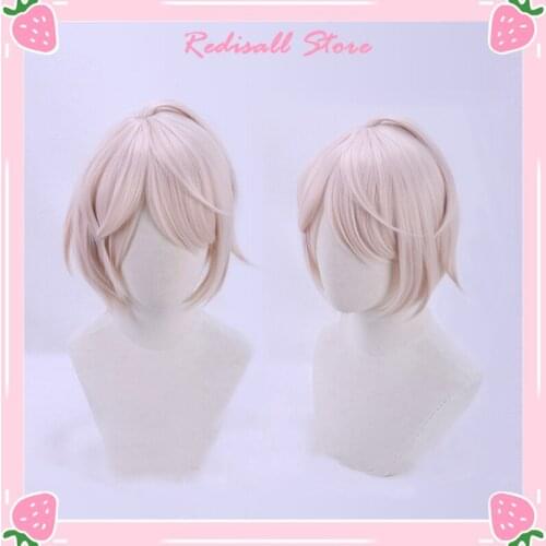 Idolish7 Natsume Minami Cosplay Wig Heat Resistant Hair Role Play Idolish Pink Short Halloween Hair