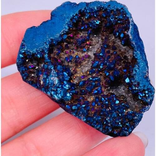 Natural Mineral Plating Aura Druzy