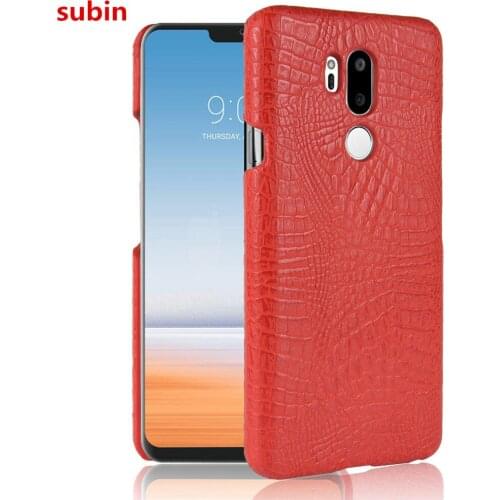 Subin For LG G7 ThinQ Case 6.0inch Retro Luxury Protective Crocodile Skin Book Cover For LG G7 ThinQ Phone Bag Case