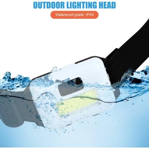 COB LED Waterproof Headlight 3 Modes Outdoor Bike Cycling Camping Headlamp