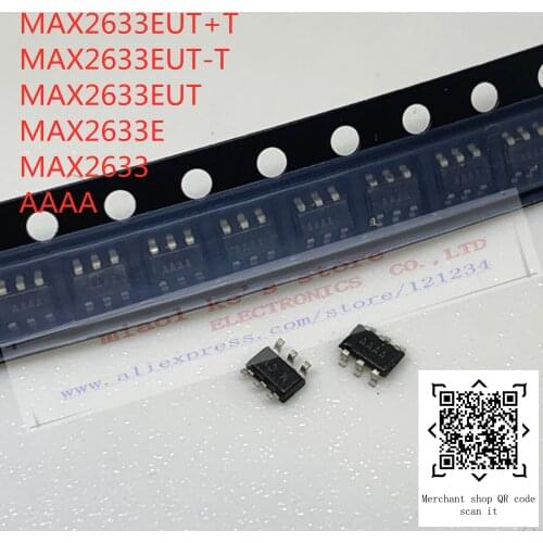 [ 10pcs-50pcs ]100%New original: MAX2633EUT+T MAX2633EUT-T MAX2633EUT MAX2633E MAX2633 AAAA - IC AMP CELL 100MHZ-1GHZ SOT23-6